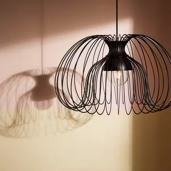 KALLFRONT КАЛЛЬФРОНТ Абажур для подвесн светильника - чёрный 52 см - фото 6