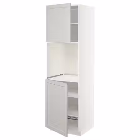 METOD Высок шкаф д/духовки/2дверцы/полки