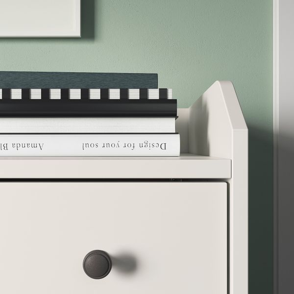 Комод с 3 ящиками, белый 70x84 см IKEA HAUGA ХАУГА 404.072.91 - фото 6