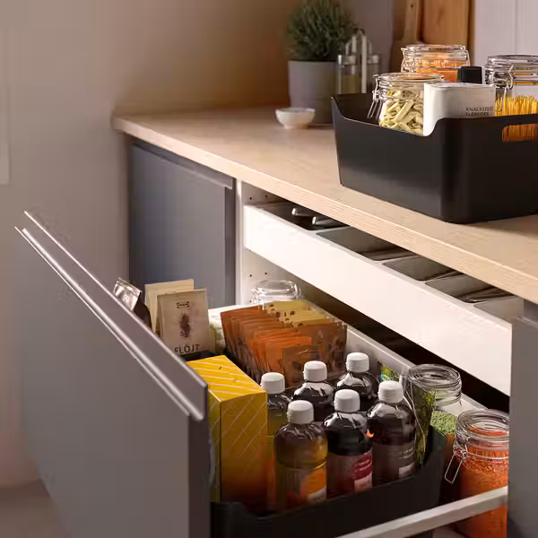 UPPDATERA Контейнер - антрацит 34x24 см - фото 4