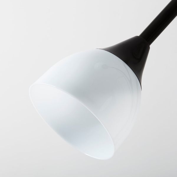 Торшер, лампа для чтения, черный IKEA NOT НУТ 103.604.88 - схема-чертеж с размерами