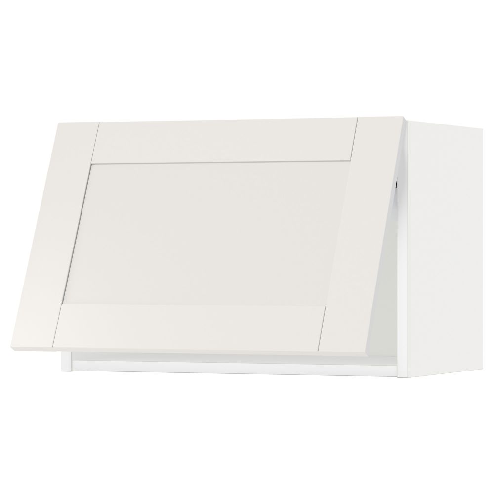 Горизонтальный навесной шкаф МЕТОД, белый, Сэведаль белый - схема-чертеж с размерами