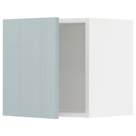 Навесной шкаф, 40x40 см, белый, Kallarp серо-синий светлый IKEA METOD МЕТОД 694.788.10
