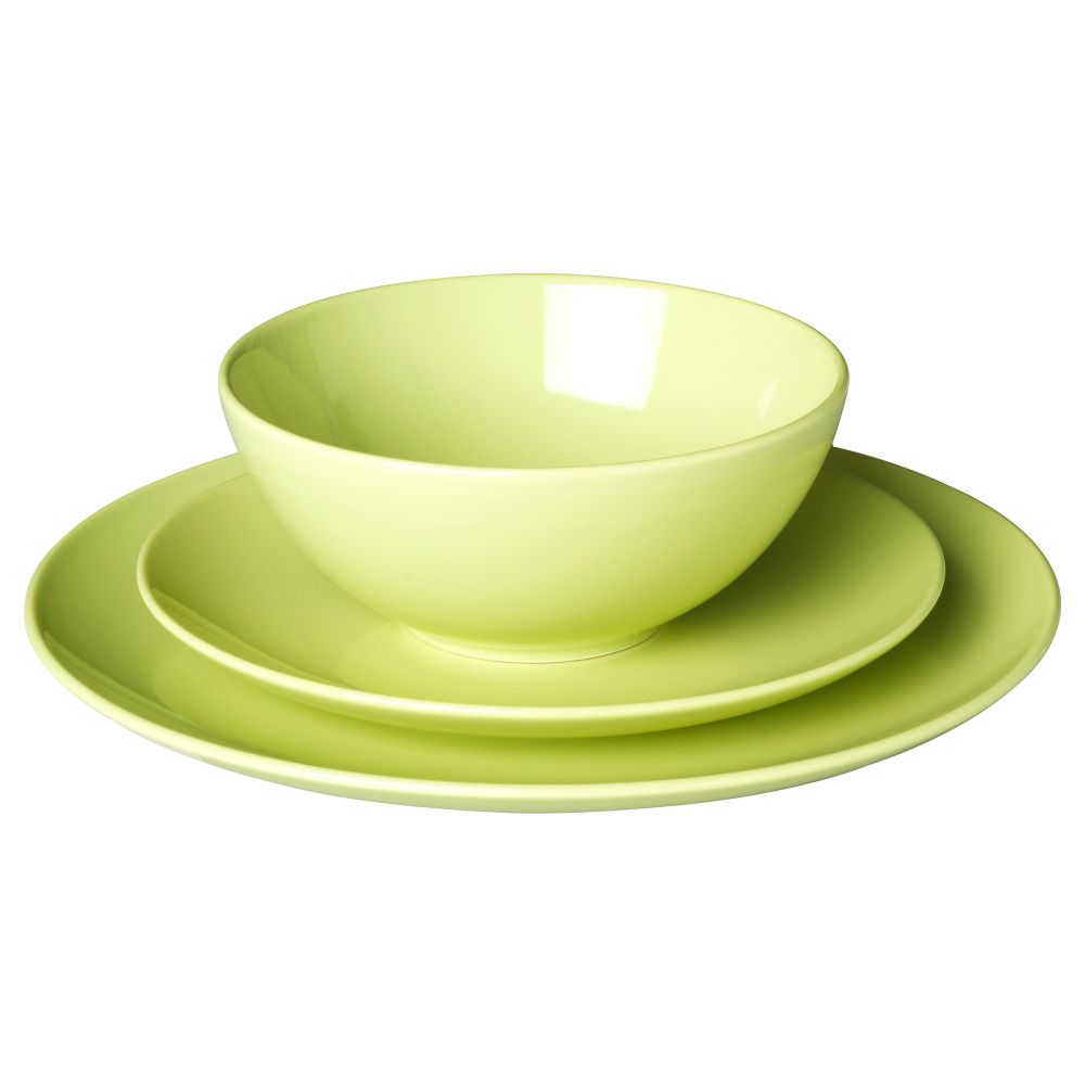 Сервиз, 18 предметов ФЭРГРИК, зеленый, фаянс - фото 1