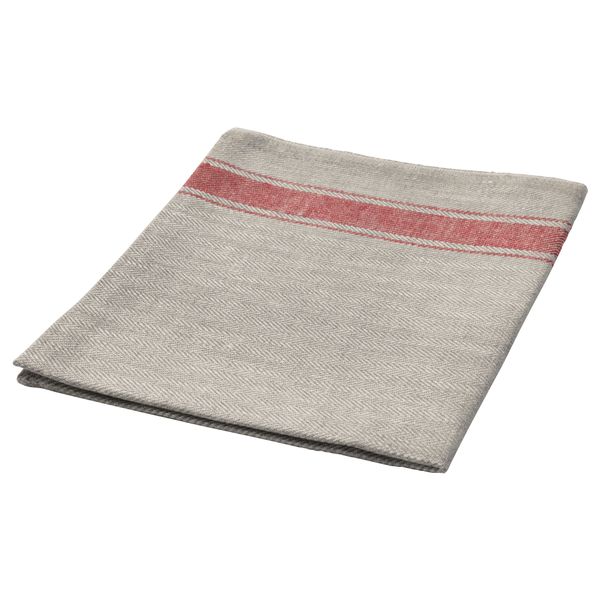 Полотенце кухонное ВАРДАГЕН, бежевый, красный (50x70 см) - фото 2