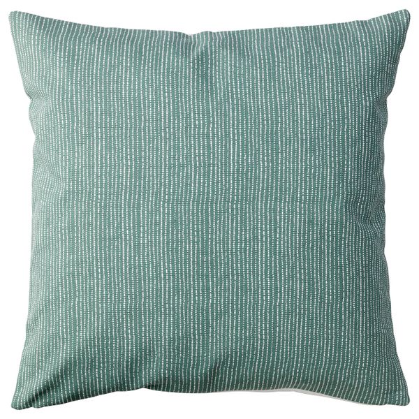 Чехол на подушку, бел/зелен, 50x50 см IKEA ТРОДПАЛЬМ 504.094.97 - фото 2