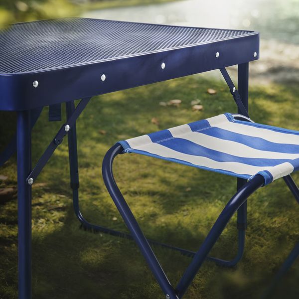 STRANDÖN СТРАНДЁН Складной табурет - синий - фото 4