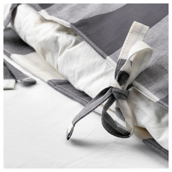 Пододеяльник и 1 наволочка ЭММИ РУТА, темно-серый, белый - фото 3