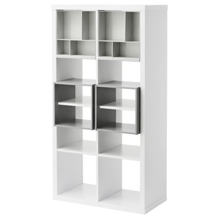 Стеллаж с 4 вставками КАЛЛАКС, белый (77x147 см)