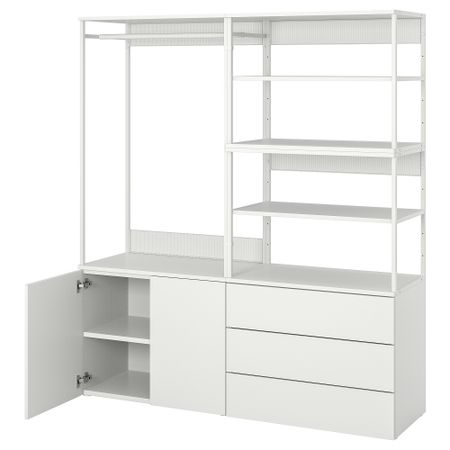 Гардероб 2-дверный + 3 ящика, 160x42x181 cm IKEA PLATSA ПЛАТСАA ПЛАТСА 593.362.70