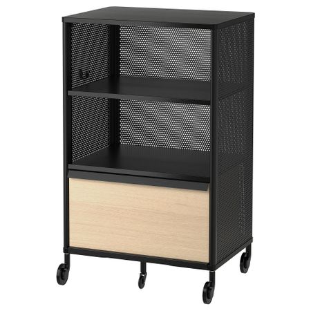 Модуль с электронным замком, 61x101 см, сетка черный IKEA BEKANT БЕКАНТ 992.869.61