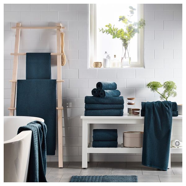 Полотенце, темно-синий 30x50 см IKEA VÅGSJÖN ВОГШЁН 003.536.00 - фото 5