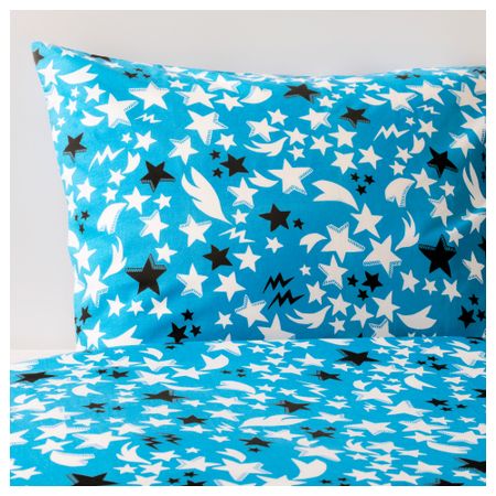 Пододеяльник и 1 наволочка СОЛЬБРУД, синий (150x200/50x70 см)