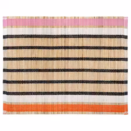 MÄVINN МЭВИНН Салфетка под прибор - волокно банана/орнамент «полоска» 35x45 см