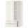 Навесной шкаф с дверцей, 2 ящика МЕТОД / МАКСИМЕРА, белый, Росдаль белый