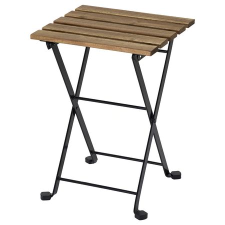 TÄRNÖ Табурет - чёрный/светло-коричневая морилка 30x42 см