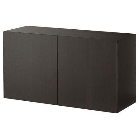 Комбинация настенных шкафов, черно-коричневый/Лаппвикен 120x42x64 см IKEA BESTÅ БЕСТО 394.420.21