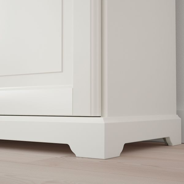 Шкаф книжный со стеклянными дверьми, белый 96x214 см IKEA LIATORP ЛИАТОРП 792.440.43 - фото 4