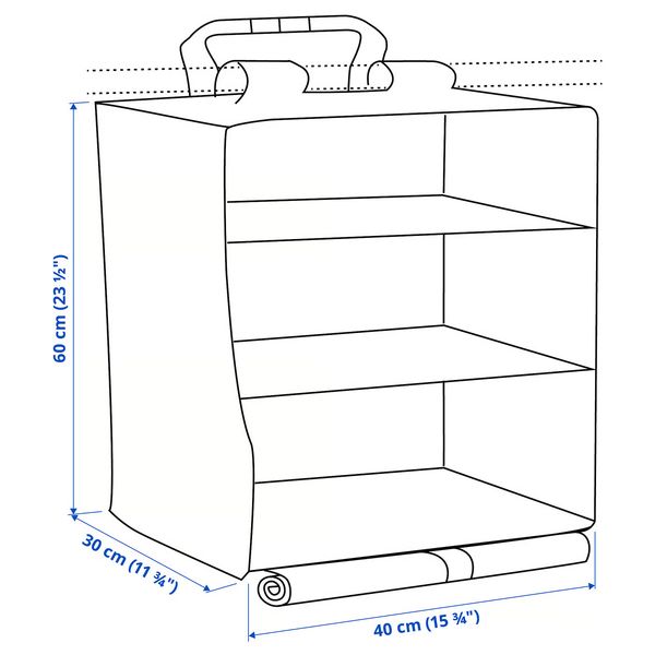 IKEA, дополнительный ракурс - схема-чертеж с размерами