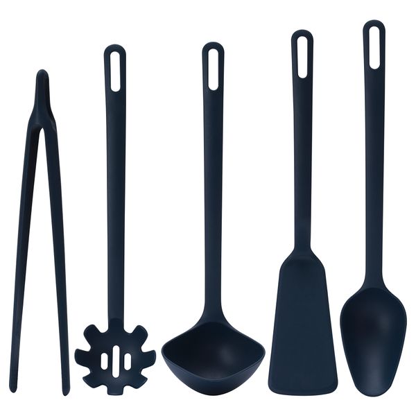 Кухонные принадлежности, 5 предметов ФУЛЛЭНДАД, темно-синий серый - схема-чертеж с размерами