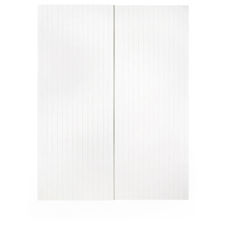 Пара раздвижных дверей СВОРКМО, в полоску белый, бежевый