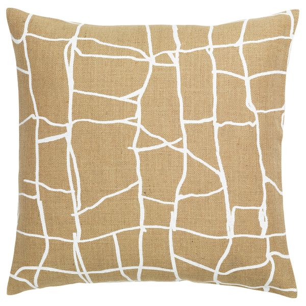 Чехол на подушку, джут белый, 50x50 см IKEA ВЭРМЕР 104.460.91 - фото 1