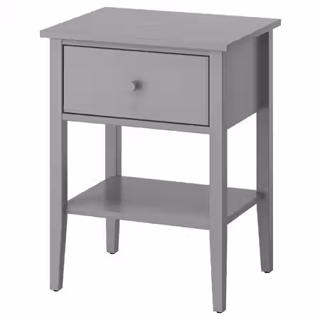 GULLABERG Тумба прикроватная - с 1 ящиком с полкой/серый 53x43x69 см