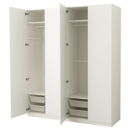 Гардероб ПАКС, белый, Танем белый (200x60x236 см)