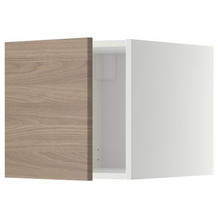 Верхний шкаф МЕТОД, белый, Брокхульт светло-серый (40x40 см)