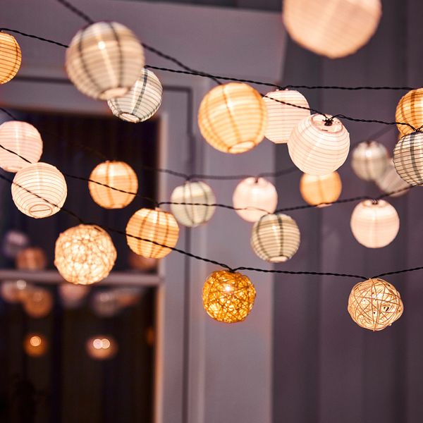 Гирлянда, 12 светодиодов, с батарейным питанием белый, бежевый IKEA SOLVINDEN СОЛВИДЕН 104.870.48 - схема-чертеж с размерами