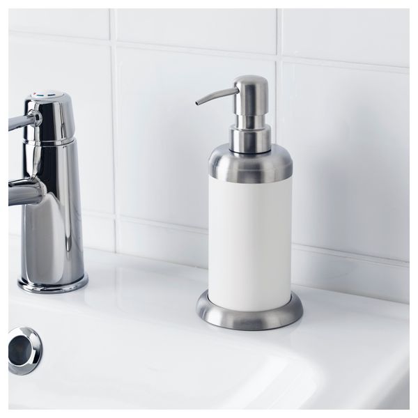 Дозатор для жидкого мыла МЬЁСА, белый - схема-чертеж с размерами