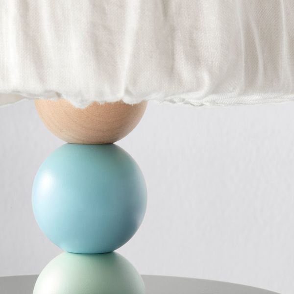 Настольная лампа, светодиодная, серый IKEA ЛАНТЛИГ 803.567.32 - схема-чертеж с размерами