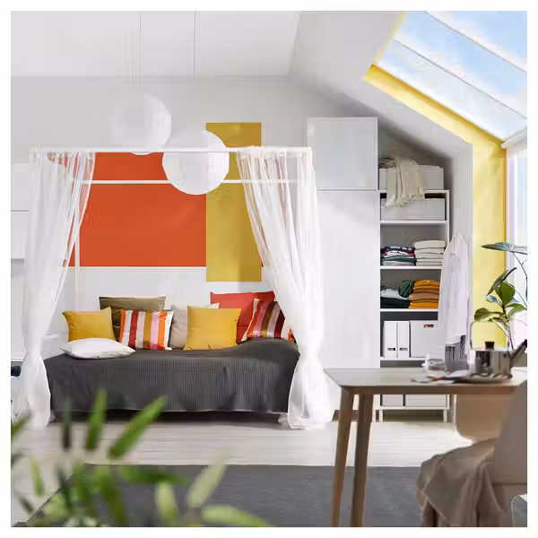 VITARNA ВИТАРНА Каркас кровати на 4-х стойках - белый 140x200 см - фото 4