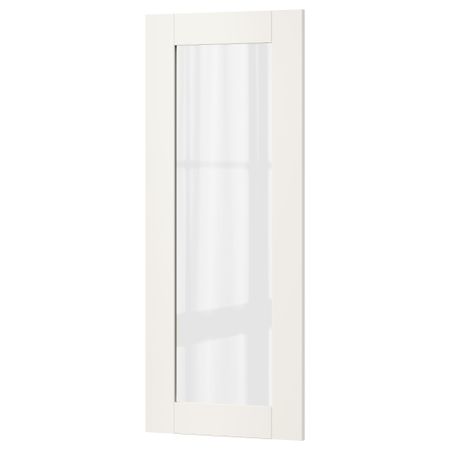 Стеклянная дверь СЭВЕДАЛЬ, белый