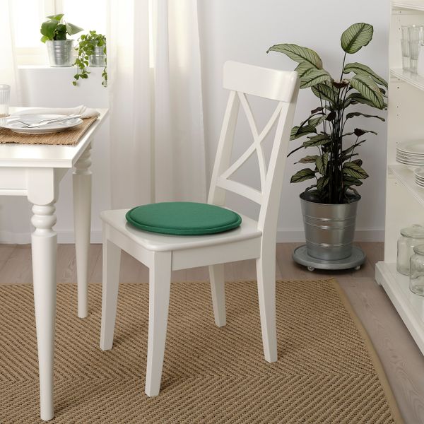 Подушка на стул, зеленый/Лофаллет 36x2.5 см IKEA SUNNEA СУННЕА 604.776.93 - фото 3