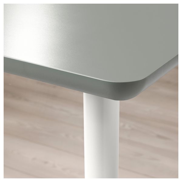Стол ОМЛИДЕН / ОЛОВ, серо-зеленый, белый (120x60 см) - фото 2
