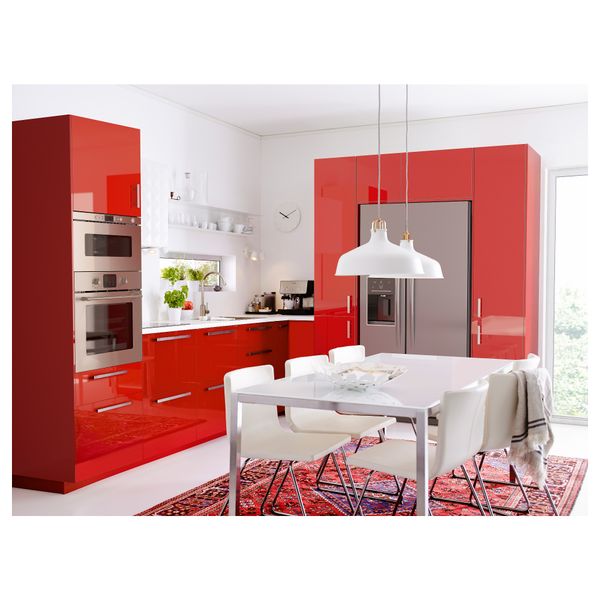 Дверь РИНГУЛЬТ, глянцевый красный - схема-чертеж с размерами