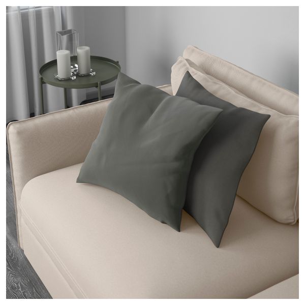 6-местный угловой диван ВАЛЛЕНТУНА, Оррста бежевый - схема-чертеж с размерами