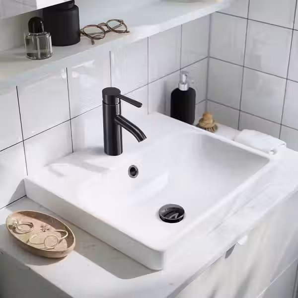 HAVBÄCK / ORRSJÖN ОРРШЁН Шкаф с ящиками/раковина/смеситель - фото 5