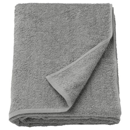 Простыня банная, классический серый, 100x150 см IKEA ГЭРЕН 503.645.78
