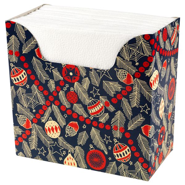 Салфетка бумажная ВИНТЕР 2018 (33x33 см) - схема-чертеж с размерами