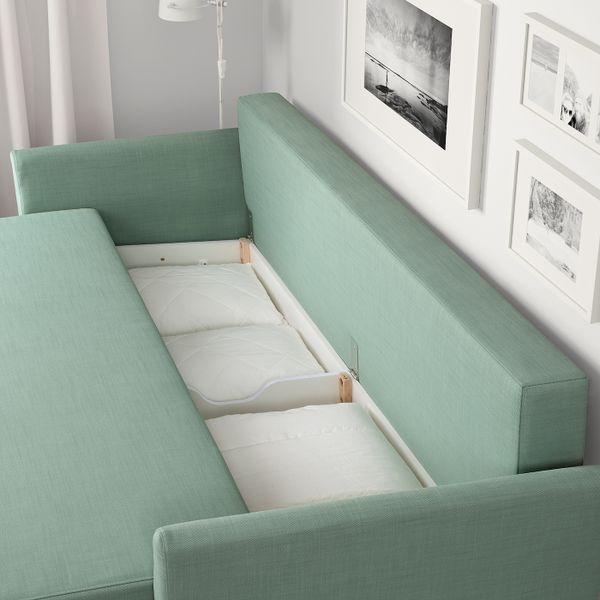 3-местный диван-кровать, Нордвалла светло-зеленый IKEA HOLMSUND ХОЛЬМСУНД 904.893.69 - фото 6