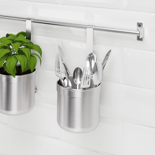 Контейнер, нержавеющая сталь 12.0x26.5 см IKEA KUNGSFORS КУНГСФОРС 603.712.29 - фото 2