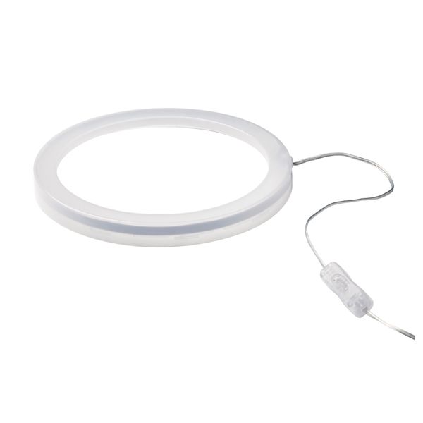 Рама со светодиодной подсветкой ЮСНИНГ, белый (24 см) - фото 1