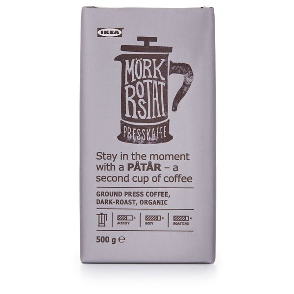 Кофе молотый для френч-пресса, ., сертификат UTZ, 100 % зерна Арабики IKEA PÅTÅR 103.928.18 - фото 1