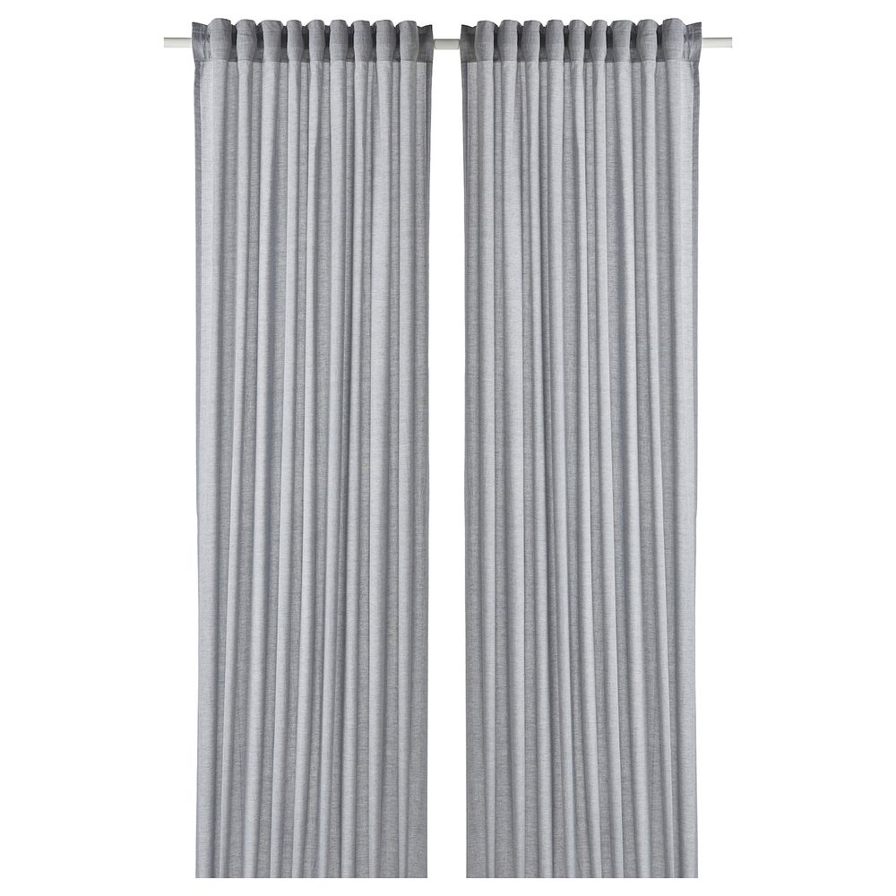 Гардины, 2 шт., темно-синий 145x300 см IKEA HANNALILL ХАННАЛИЛЛ 804.984.54 - фото 1