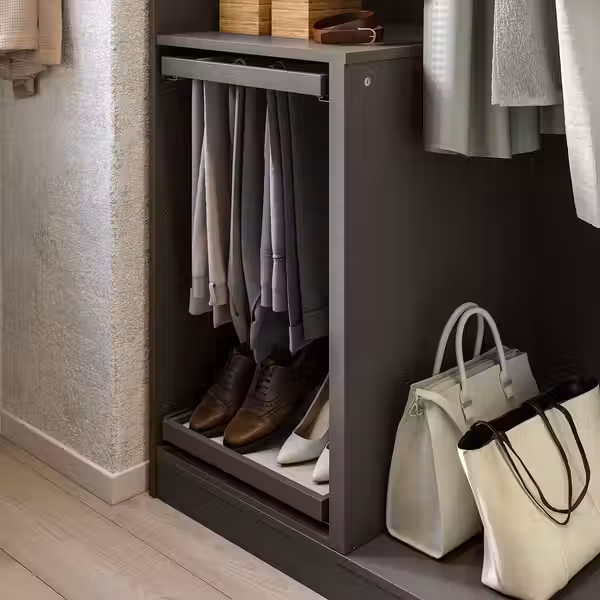 KOMPLEMENT Разделитель д/каркасов - темно-серый 75-100x58 см - схема-чертеж с размерами