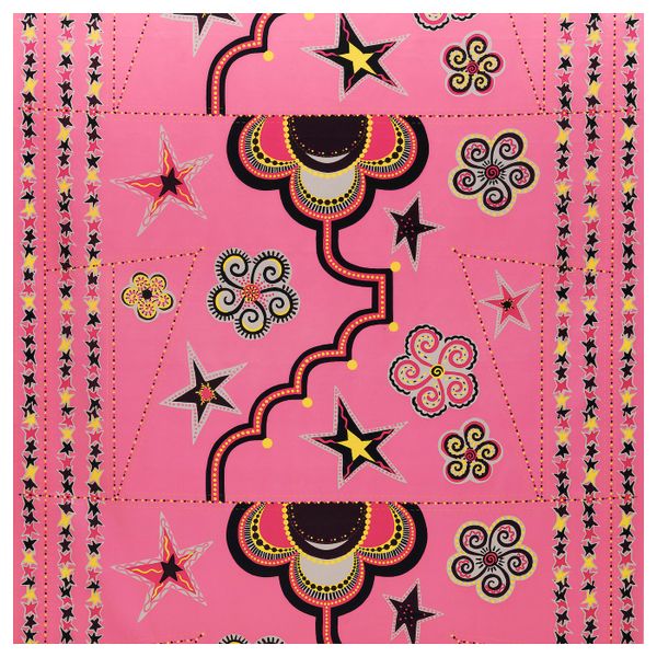 Отрез ткани, различные орнаменты розовый 150x300 см IKEA KARISMATISK КАРИСМАТИСК 604.992.04 - фото 2