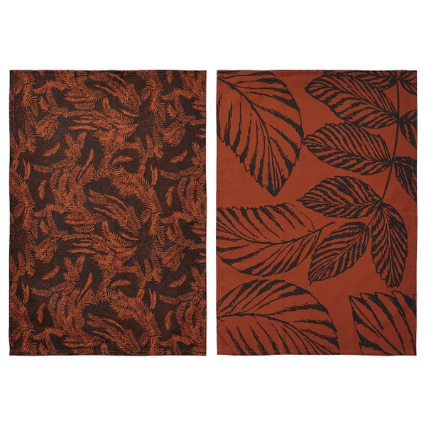 Полотенце кухонное, черный/красный 50x70 см IKEA HÖSTKVÄLL ХЁСТКВЭЛЛ 704.974.93 - фото 2