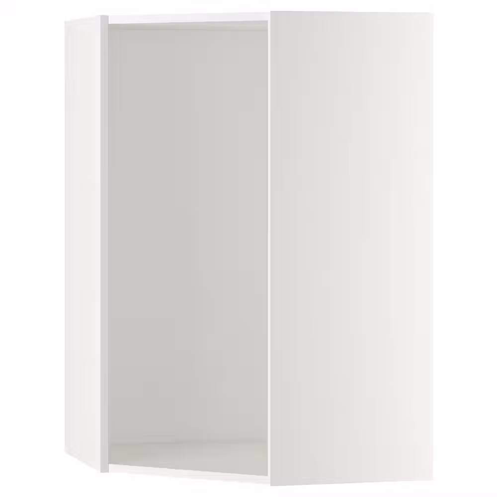 METOD Каркас навесного углового шкафа - белый 68x37x100 см - фото 1